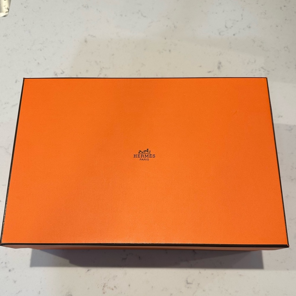 Hermes shoe box 8”w x 12”L x 4 1/2” tall  New Zero damage